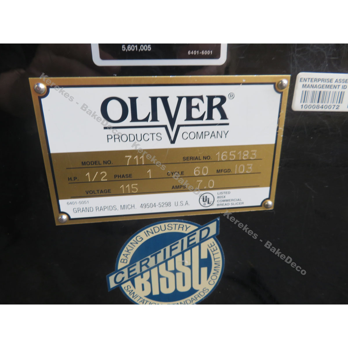 Oliver Bread Slicer 1/2" Cut Model # 711, Used Excellent Condition image 3