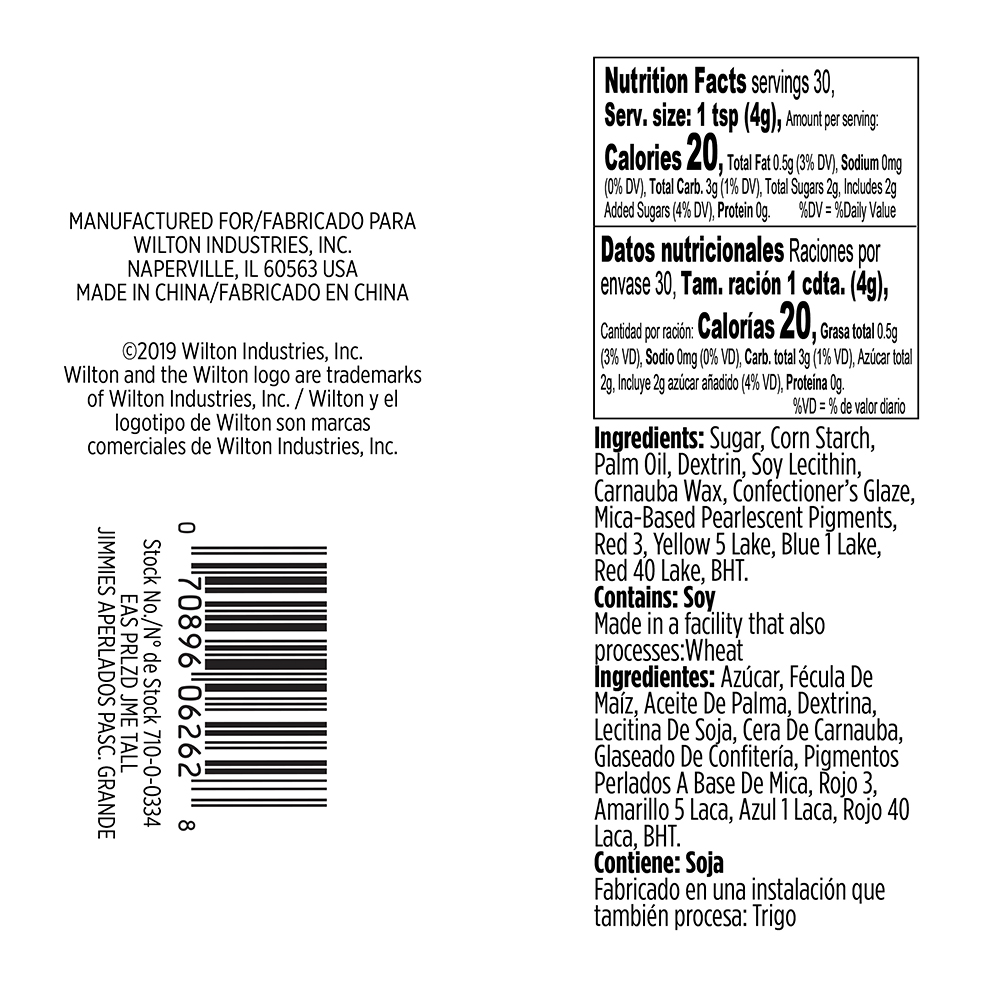 Wilton Pearlized Spring Jimmies, 4.23 oz. image 2