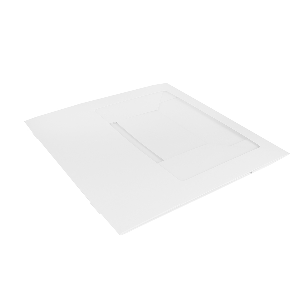 O'Creme White Cupcake Box with Window, Insert Included, 14" x 10" x 4" - Pack of 5 image 3