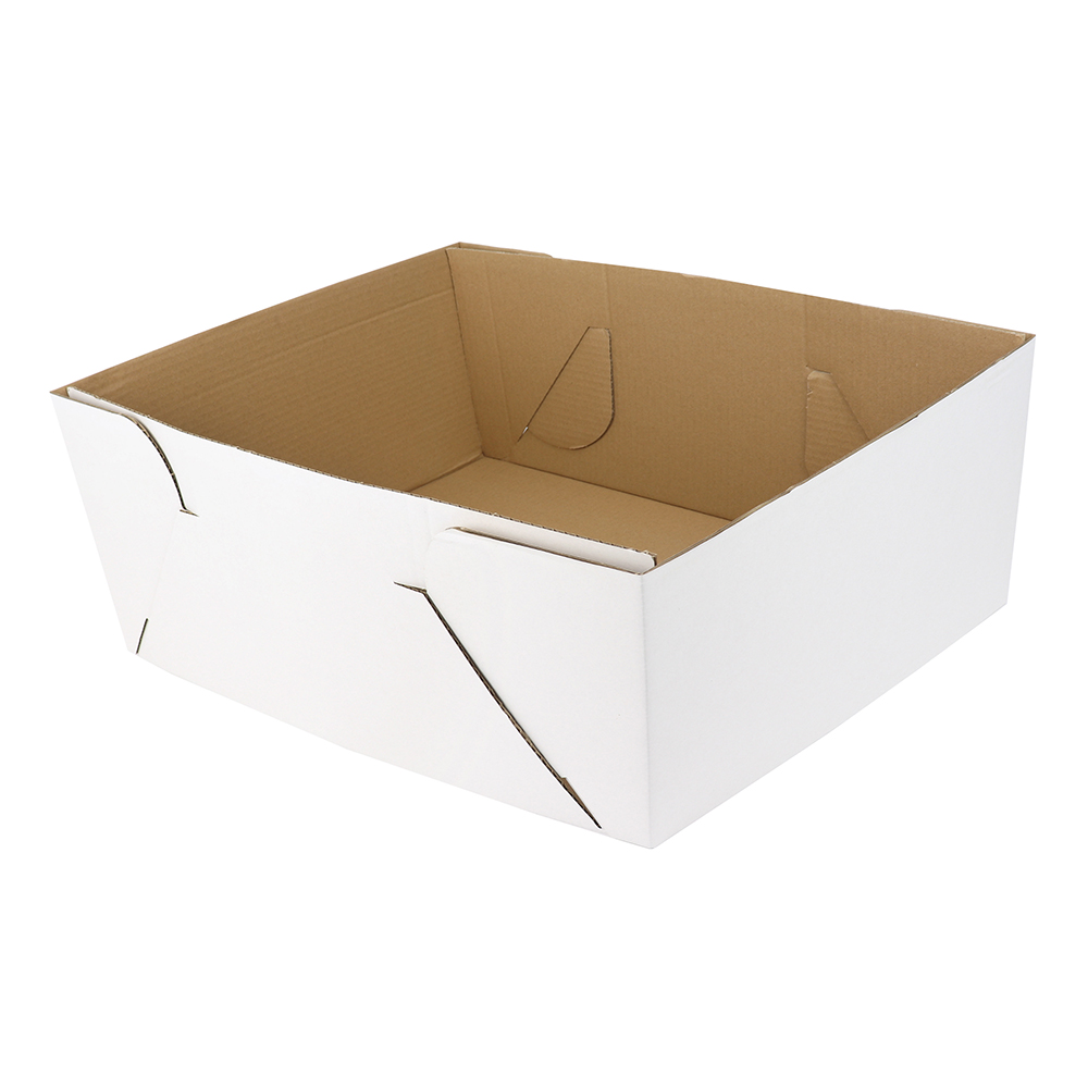 O'Creme White Quarter Size, 8" Deep, Cake Box with Window - Pack of 5 image 1