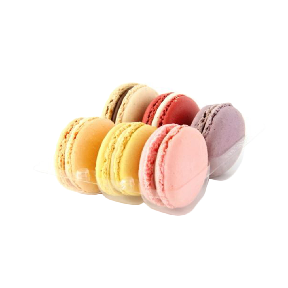 Packnwood Insert for 6 Macarons with Clip Closure, 4.5" x 3.9" - Case of 250 image 1