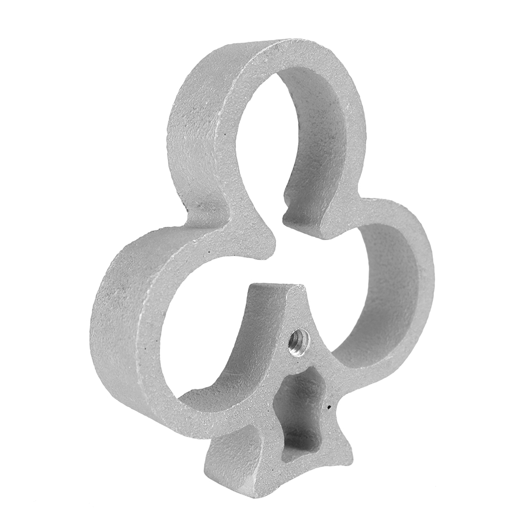 O'Creme Rosette-Iron Mold, Cast Aluminum, 3-Leaf Clover image 1