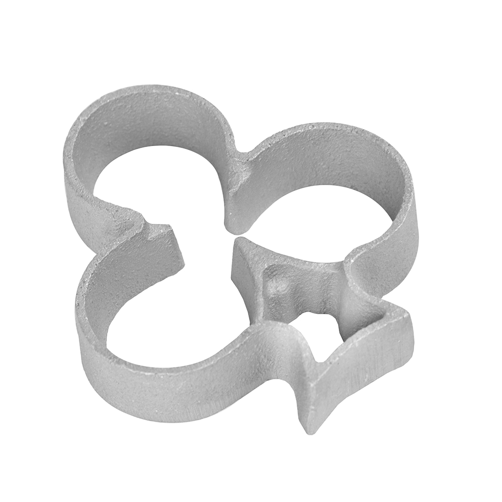 O'Creme Rosette-Iron Mold, Cast Aluminum, 3-Leaf Clover image 2