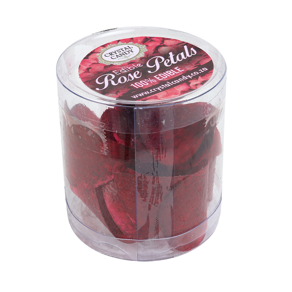 Crystal Candy Red Edible Rose Petals image 1