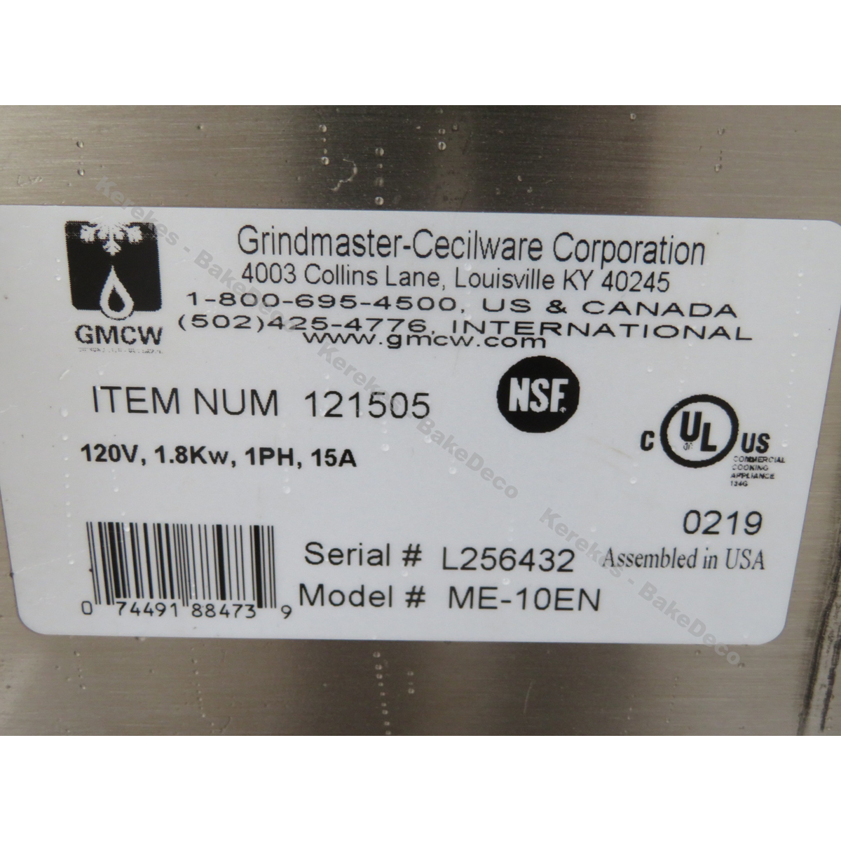 Cecilware Hot Water Urn ME-10E-110, Used Great Condition image 2