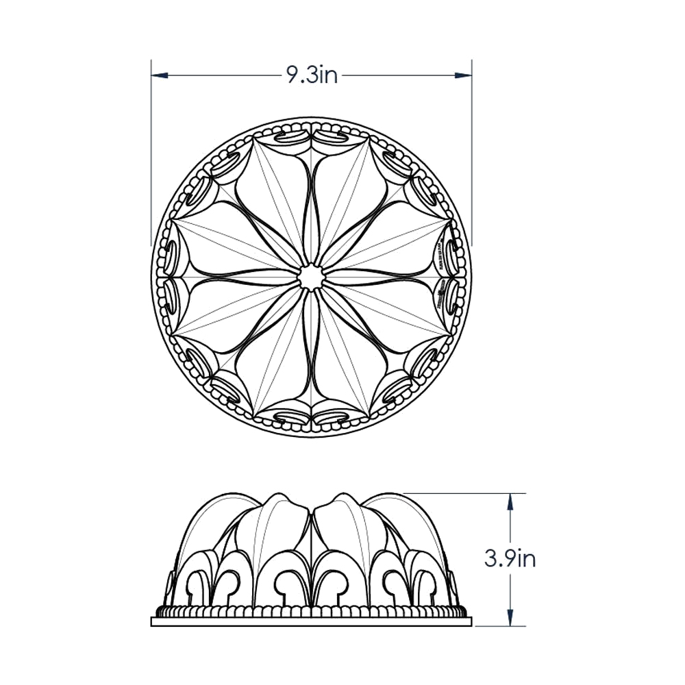 Nordic Ware Fleur De Lis Bundt Pan, 10 Cup  image 4