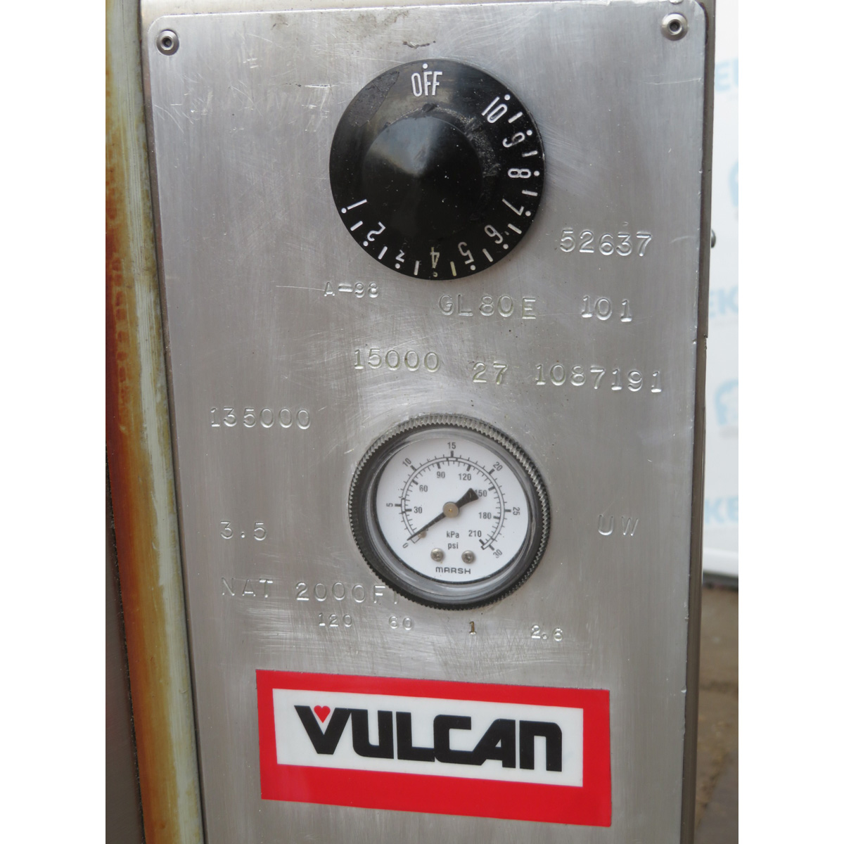 Vulcan 80 Gallon Kettle GL80E, Used Excellent Condition image 3