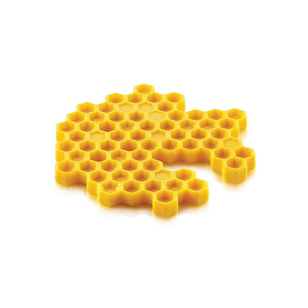 Silikomart "MIEL 80" Silicone Honeycomb Baking & Freezing Mold, 2.71 oz., 2 Cavities image 1