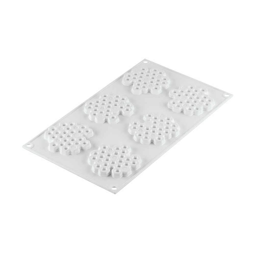 Silikomart "MIEL 18" Silicone Honeycomb Baking & Freezing Mold, 6.1 oz., 6 Cavities image 2