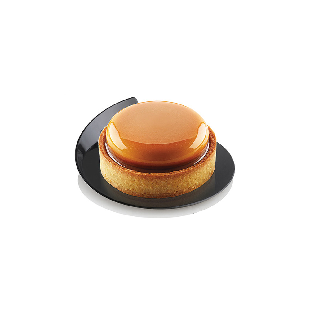 Silikomart Black Round Dessert Plate, 3.4" Dia. - Pack of 100 image 1