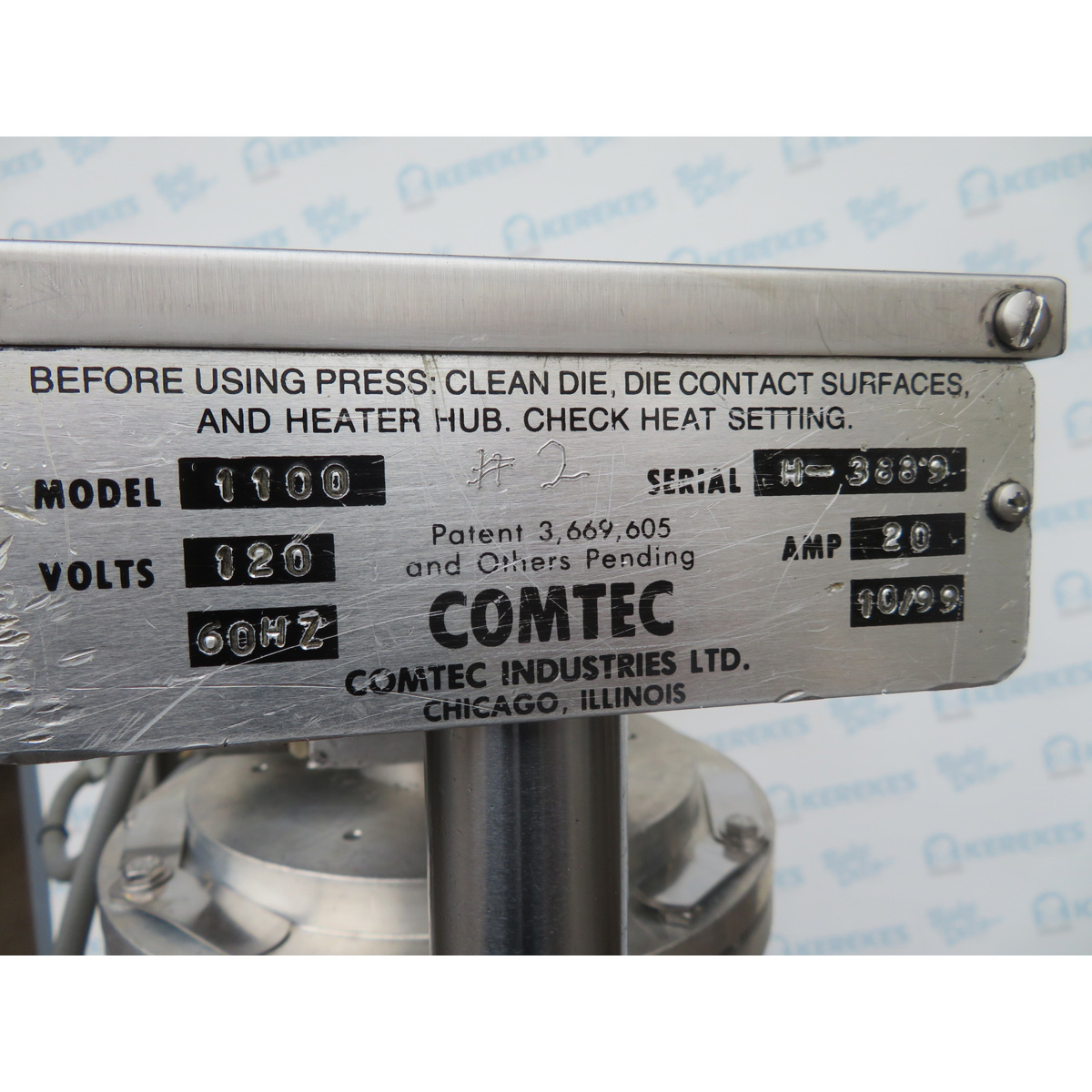 Comtec Pie Crust Forming Press 1100, Used Great Condition image 1