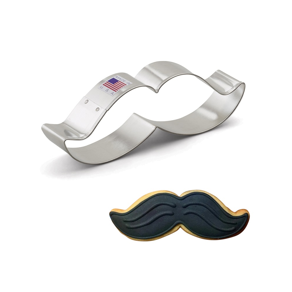 Ann Clark Mustache Cookie Cutter, 5-1/4" image 1