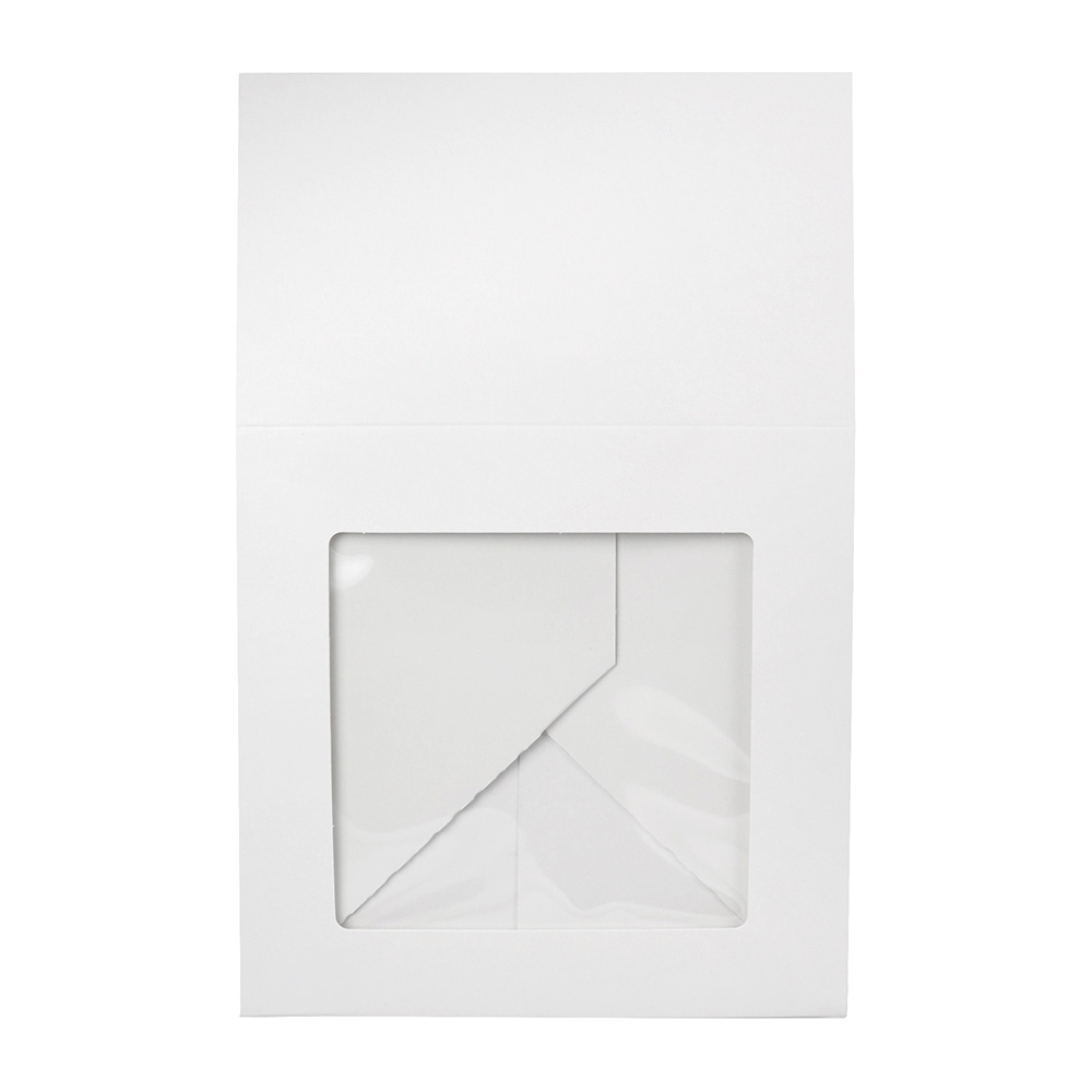 O'Creme White Cake Box with Window, 8" x 8" x 5" -  Case of 100 image 2