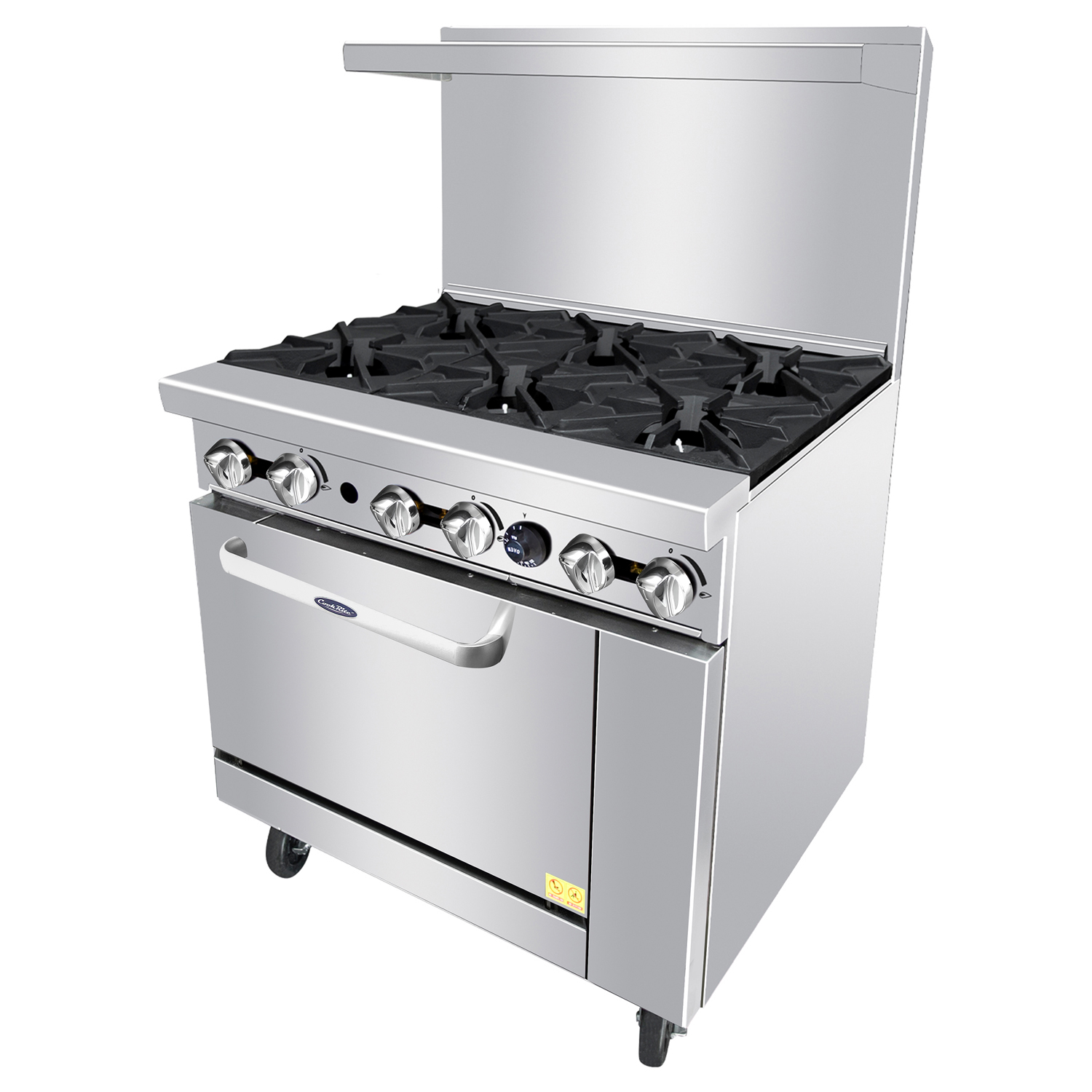 Atosa 36" Restaurant CookRite Gas Range AGR-6B-NG - Natural Gas image 1