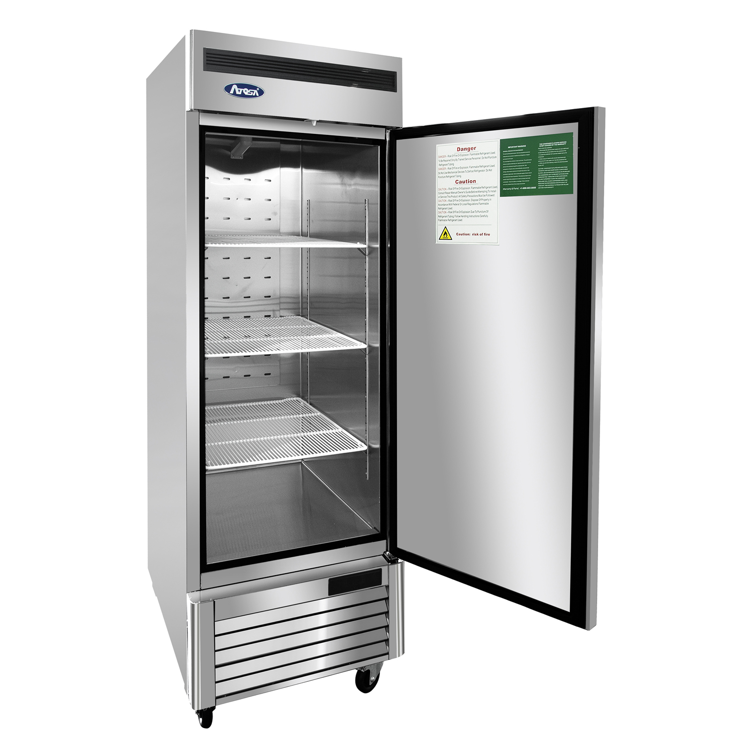 Atosa Reach-In Freezer MBF8501GRL, One Section, 27"W, 19.1 cu. ft - Left Hinge image 1