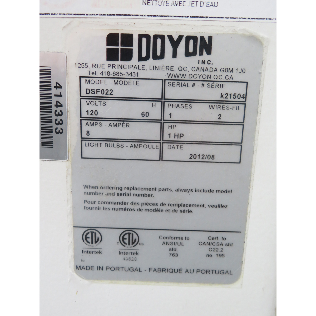Doyon DSF022 Divider Rounder 22 Part , Used Great Condition image 4