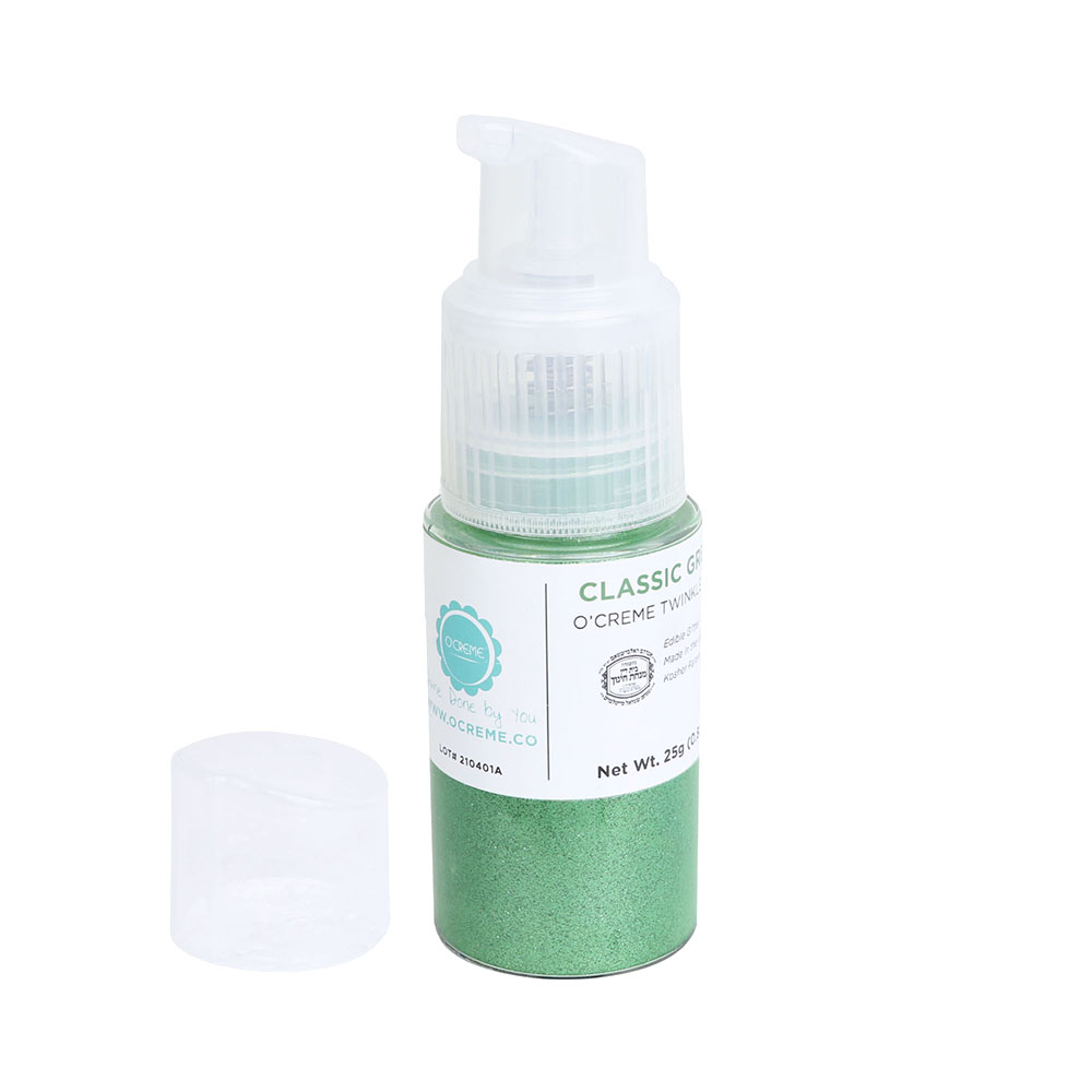 O'Creme Twinkle Dust Pump, 25 gr. - Classic Green image 1