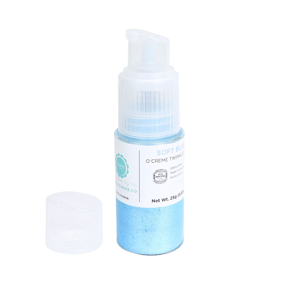 O'Creme Twinkle Dust Pump, 25 gr. - Soft Blue image 1