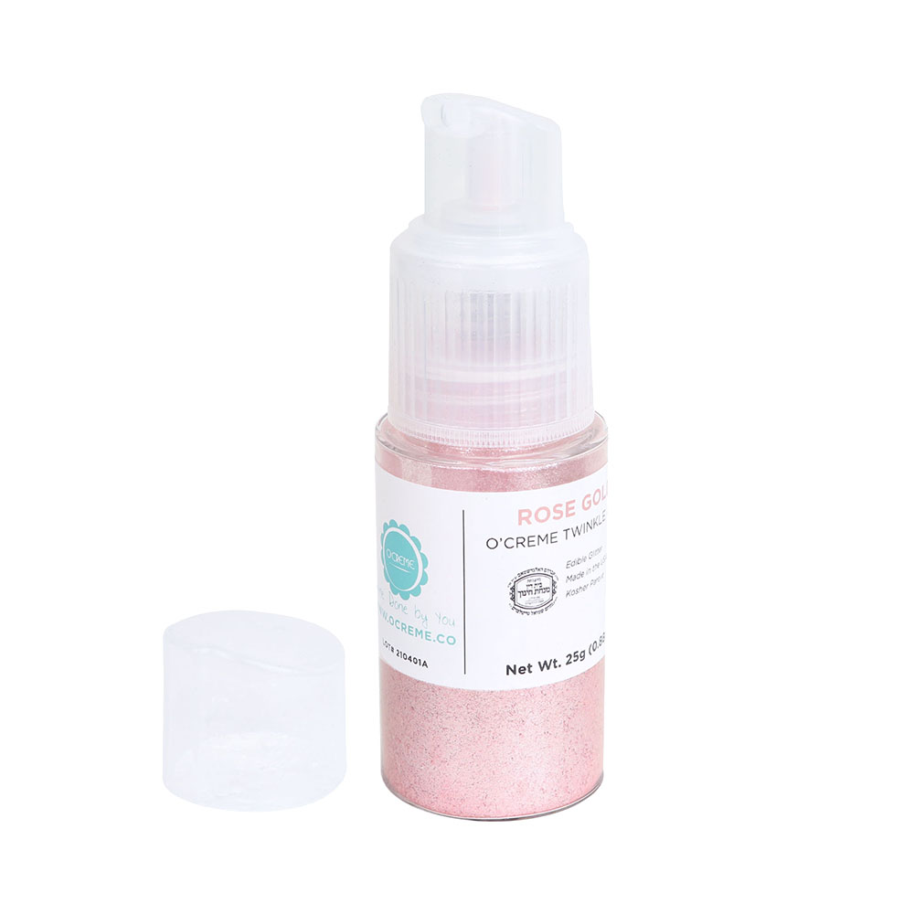 O'Creme Twinkle Dust Pump, 25 gr. - Rose Gold image 1