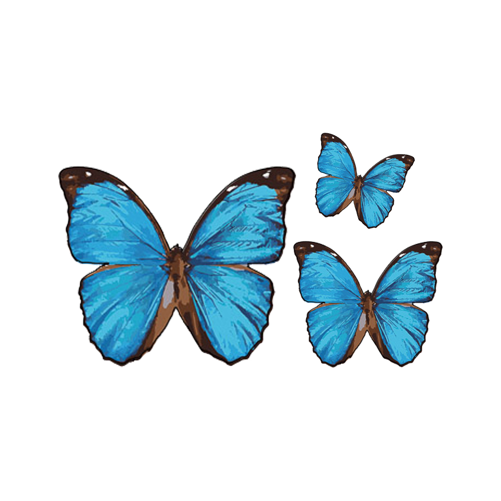 Crystal Candy Vivid Blue Edible Butterflies - Pack of 22 image 1