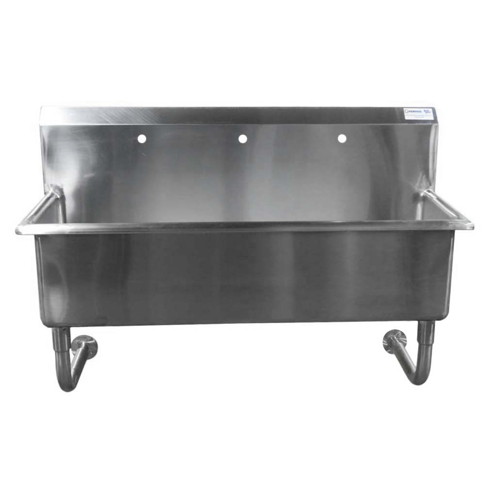 Custom Made Commercial Wall Hung Hand Sink Stainless Steel 6 Feet Wide image 2