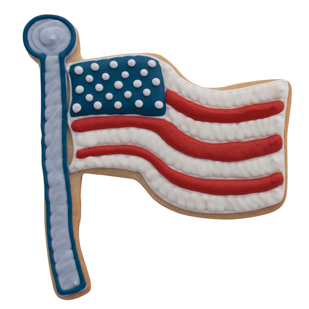 Ann Clark American Flag Cookie Cutter, 4-3/8" image 1