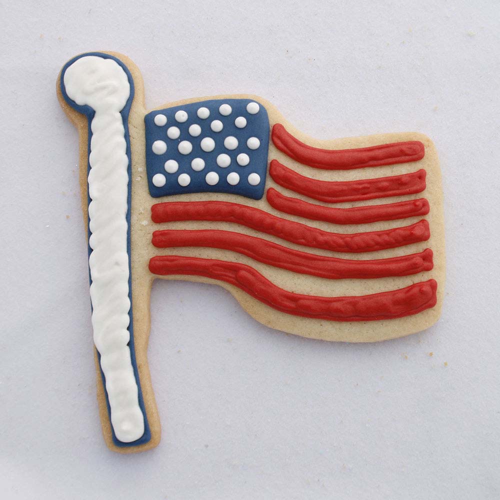 Ann Clark American Flag Cookie Cutter, 4-3/8" image 2