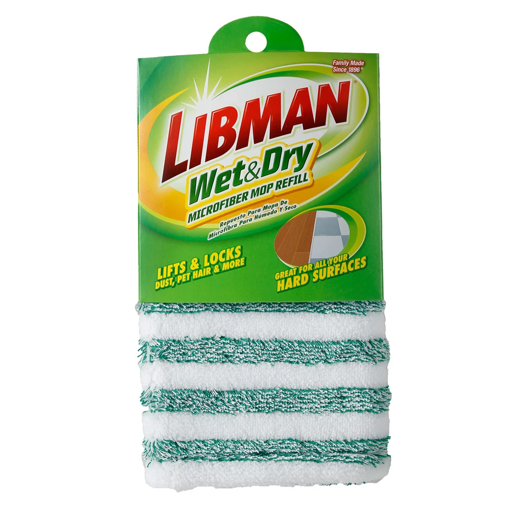 Libman Wet and Dry Microfiber Mop Head REFILL image 1