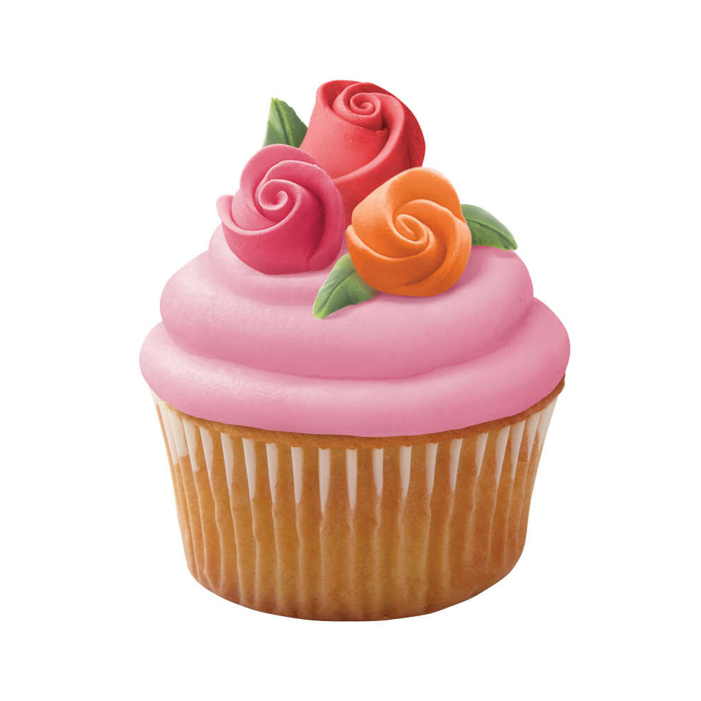 Wilton Bright Rosebuds Icing Decorations, Pack of 12 image 2