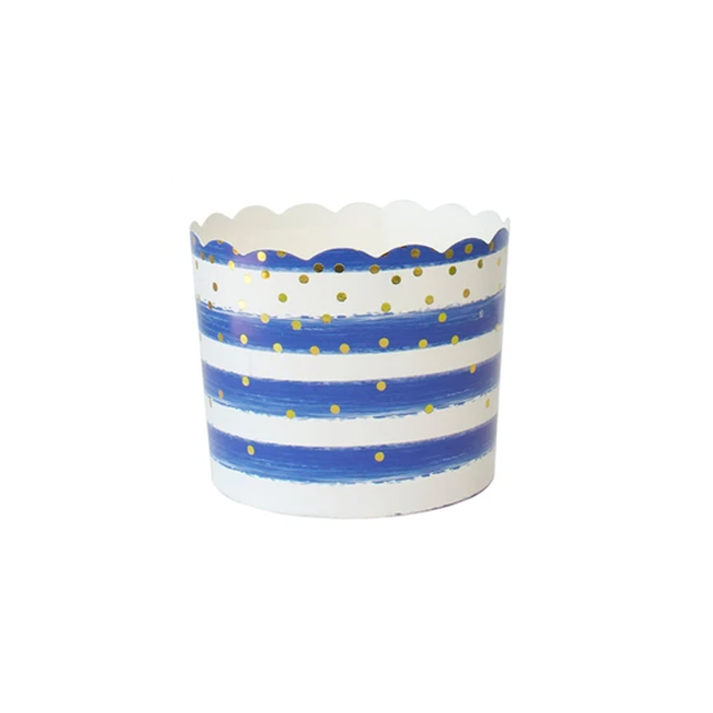 Simply Baked Large Blue Confetti Baking Cups, Pack of 20 image 1