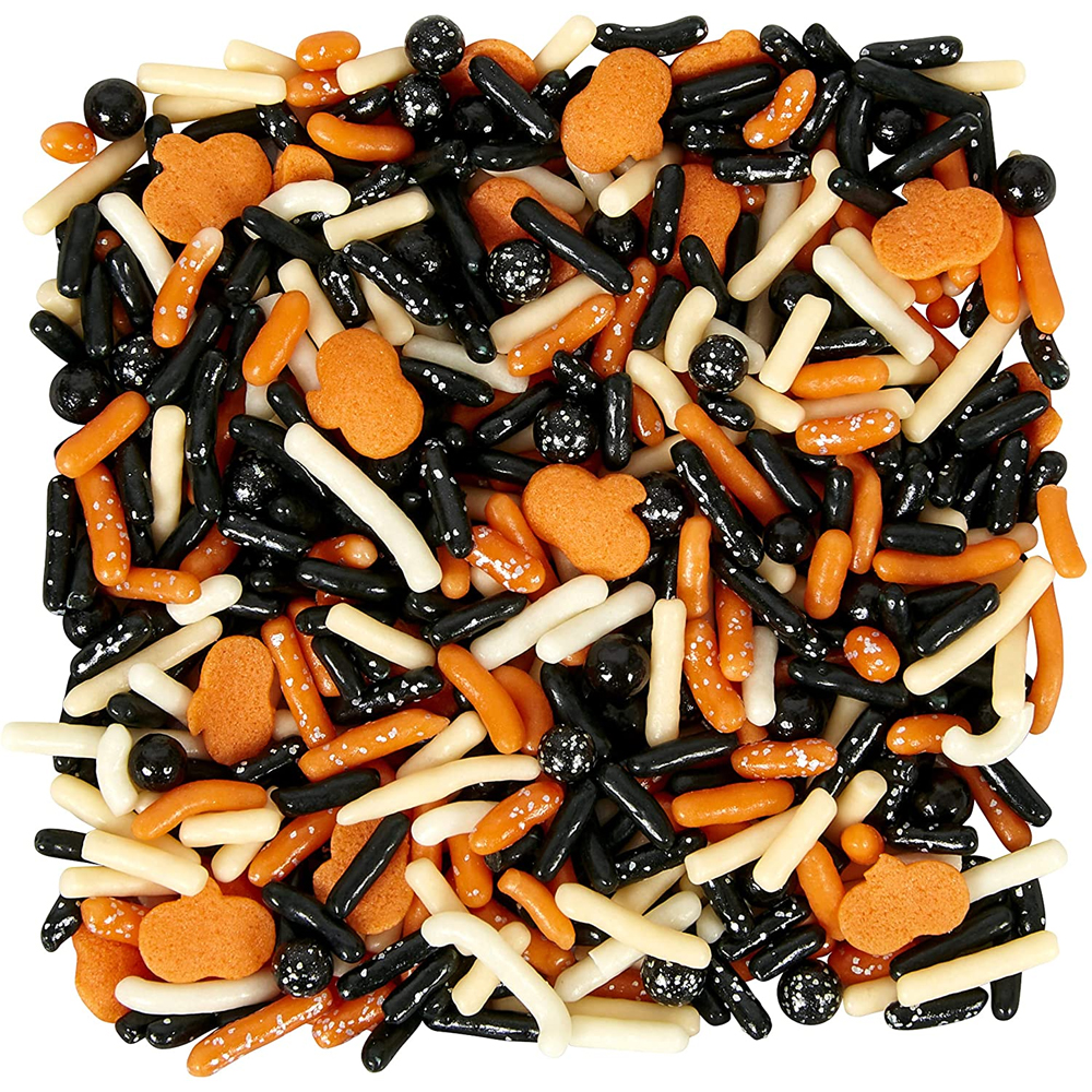 Wilton Halloween Traditional Ghost Sprinkle Mix, 4.23 oz. image 1
