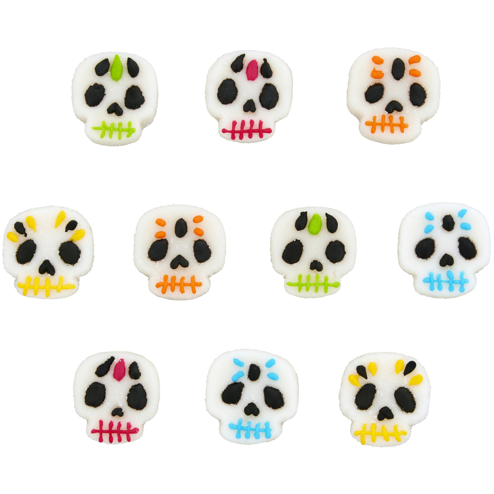 Wilton Day of the Dead Gummy Skulls, Pack of 10 image 1