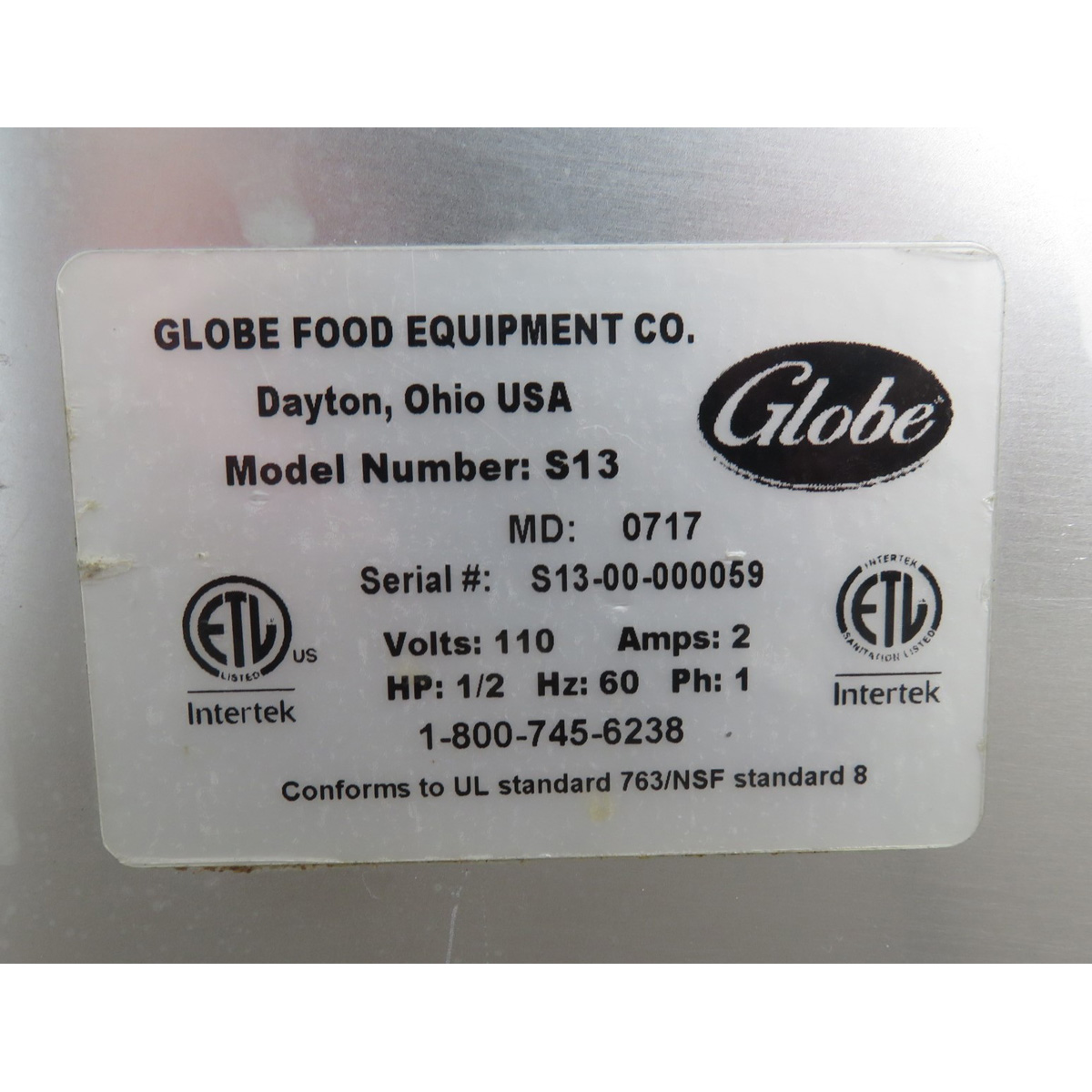 Globe S13 Meat Slicer, 13" Blade, Used Great Condition image 3