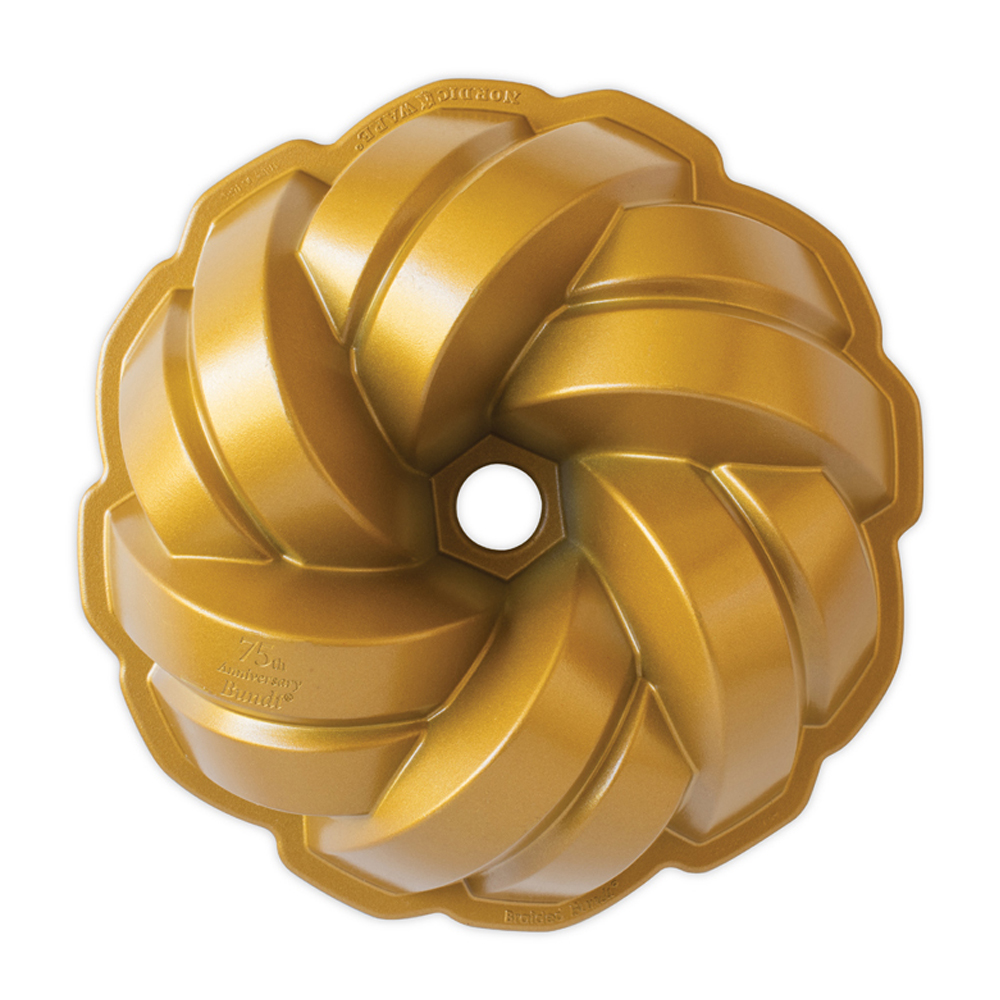 Nordic Ware 75th Anniversary Braided Bundt Pan, 12 Cup Capacity image 1