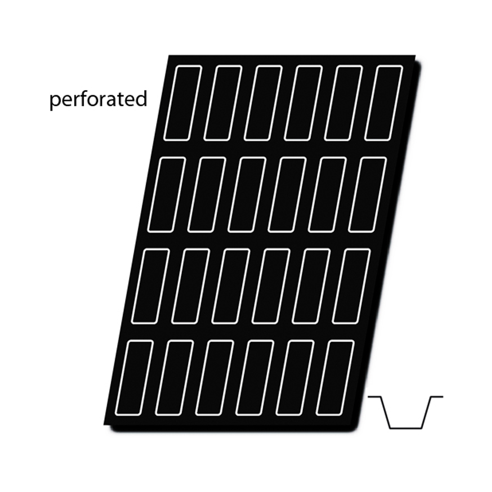 Demarle Flexipan Air Perforated Mat, Loaf 4-3/4" x 1-9/16" x 1" High, 24 Cavities image 2