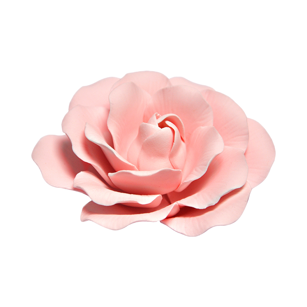O'Creme Pink Full Bloom Rose Gumpaste Flowers, Set of 3 image 1