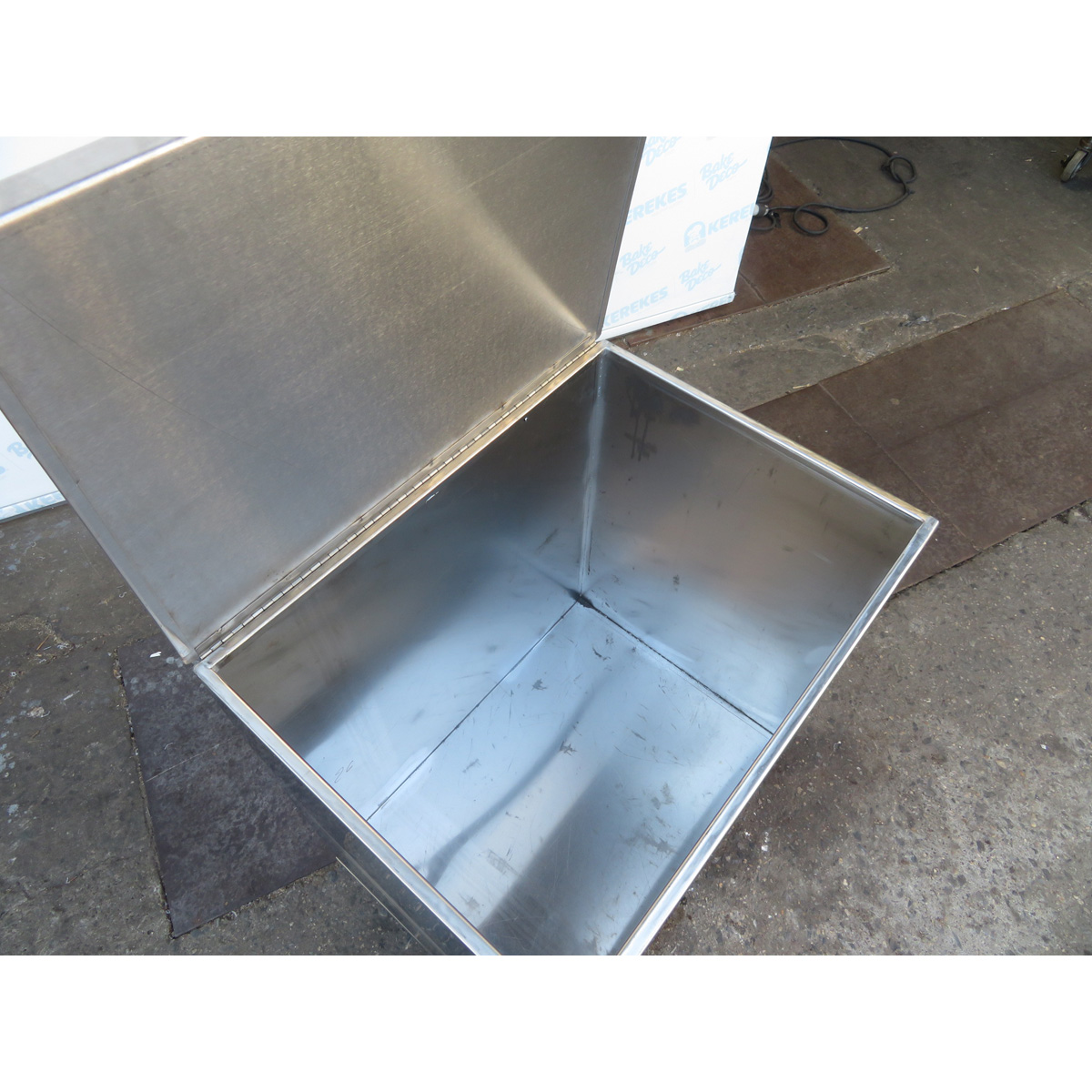 Stainless Steel Ingredient Bin on Casters image 1