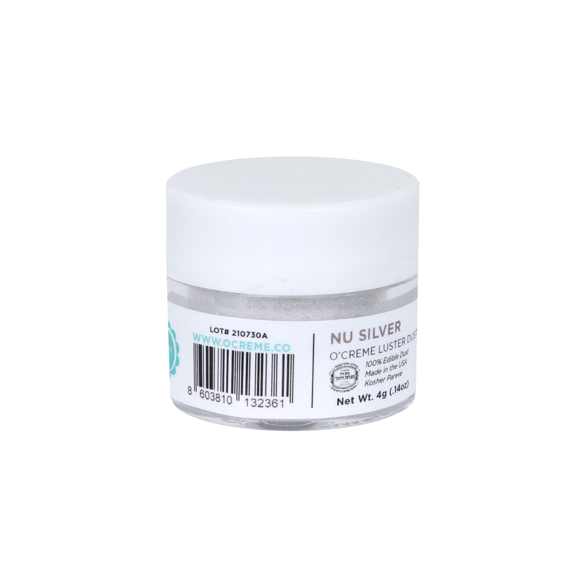 O'Creme Nu Silver Luster Dust, 4 gr. image 1