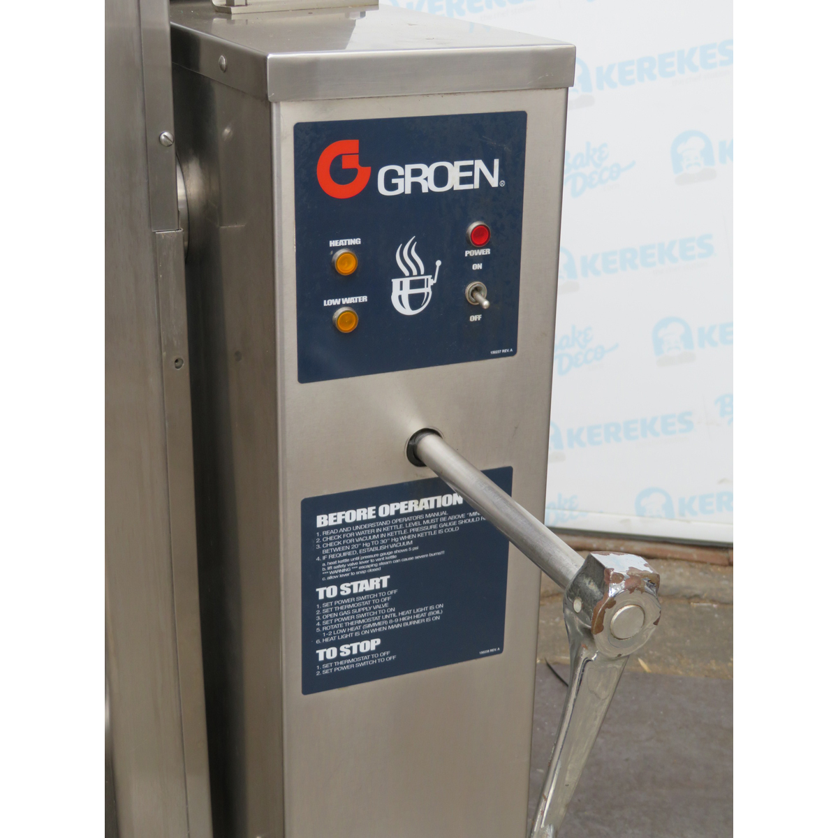 Groen DHT-80 80 Gallon Tilt Kettle, Used Great Condition image 2