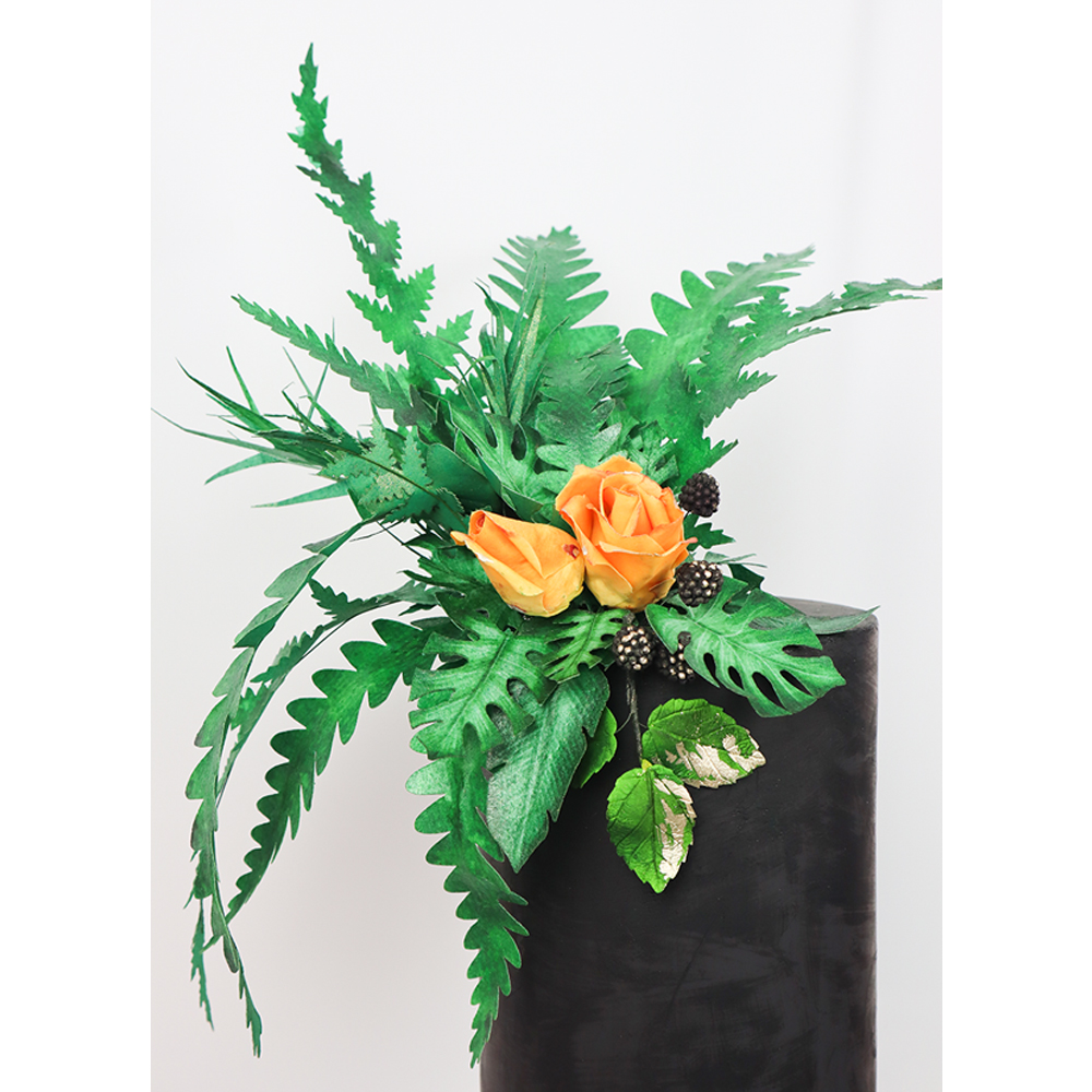 Crystal Candy Green Ruffled Wafer Paper Ferns image 1