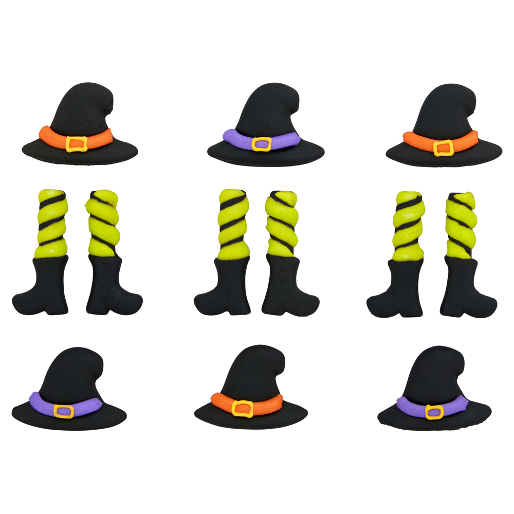 Wilton Witch Hat and Legs Royal Icing Decorations, Pack of 12 image 2