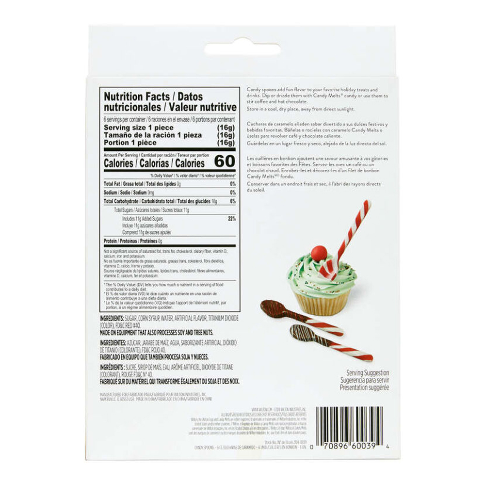 Wilton Peppermint Candy Cane Spoon, Pack of 6 image 2