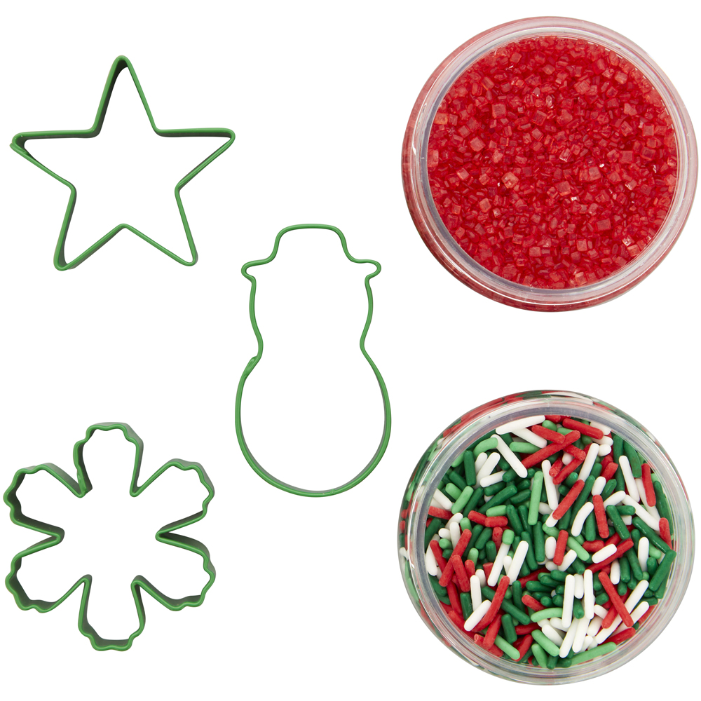 Wilton Christmas Sprinkles and Cutter Set image 1