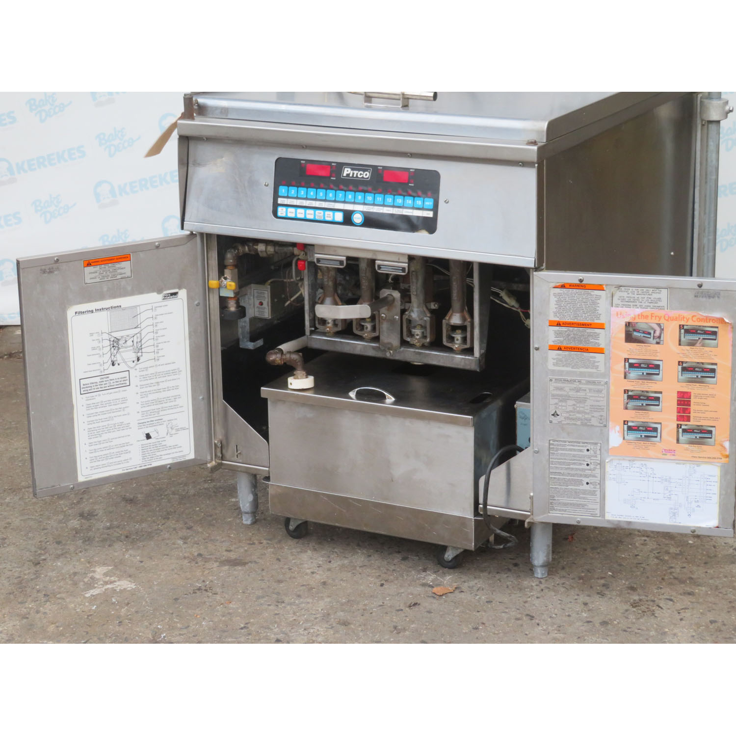 Pitco DD24RUFM Gas Donut Fryer with Oil Filter, Used Great Condition image 4