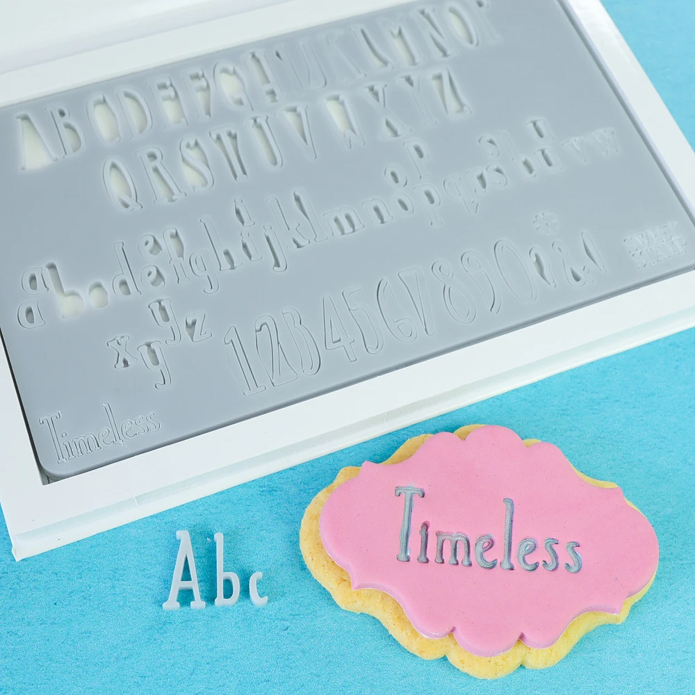 Sweet Stamp Set of Timeless Upper & Lower Case Letters and Numbers image 1
