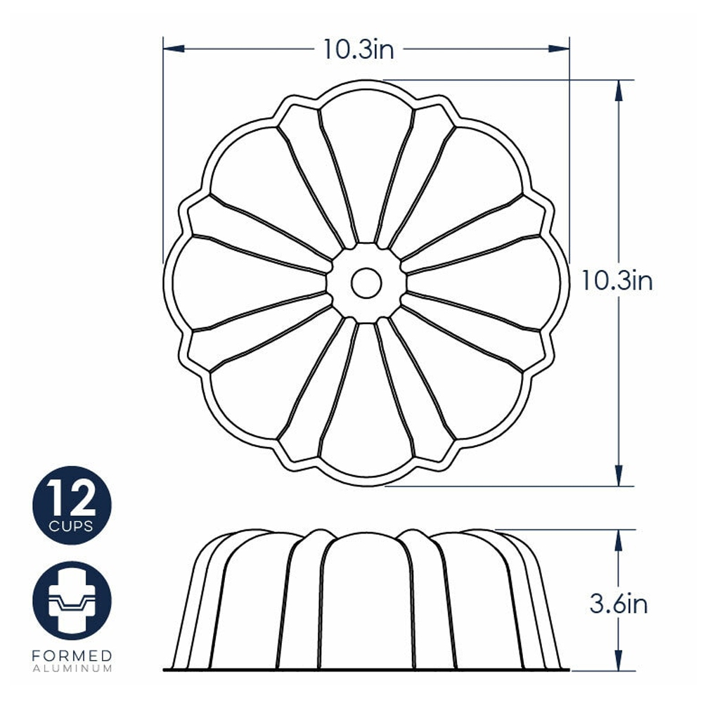 Nordic Ware Red Bundt Pan, 12 Cup image 2