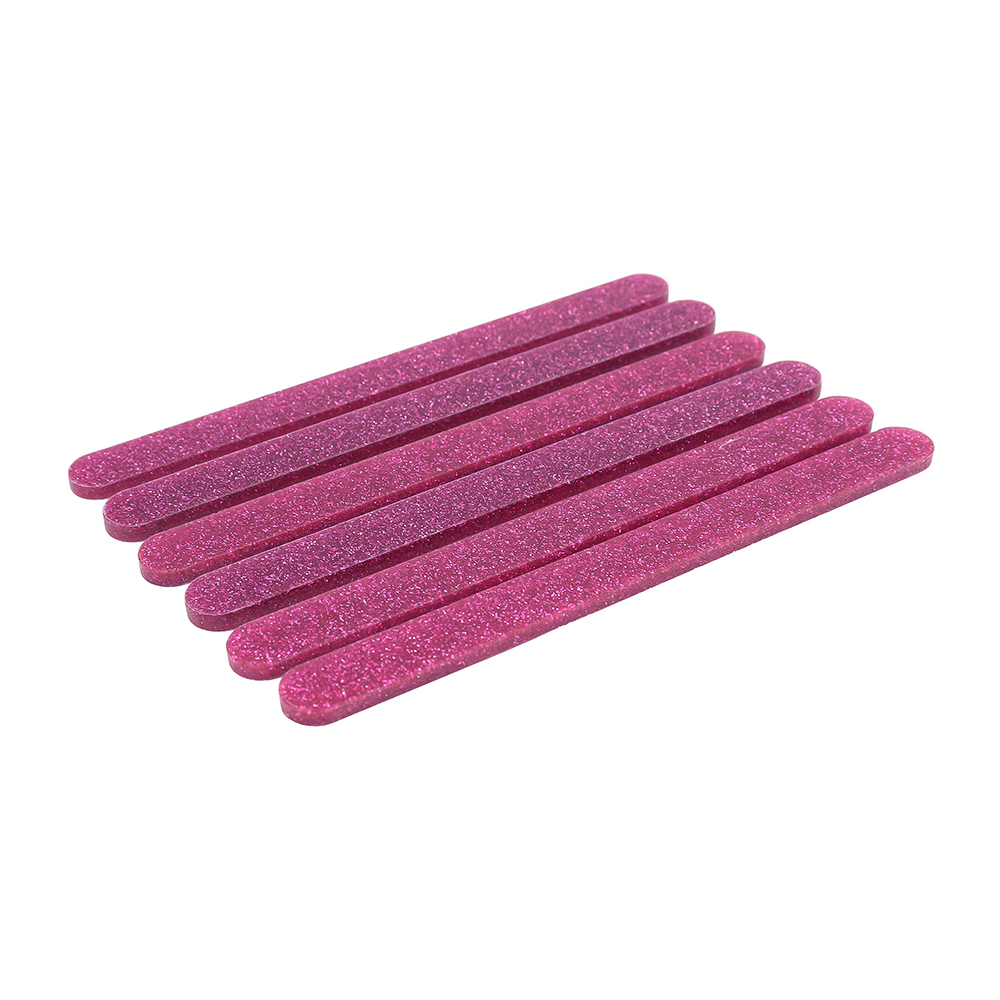 O'Creme Cakesicle Popsicle Pink Glitter Acrylic Sticks, 4.5" - Pack of 50 image 1