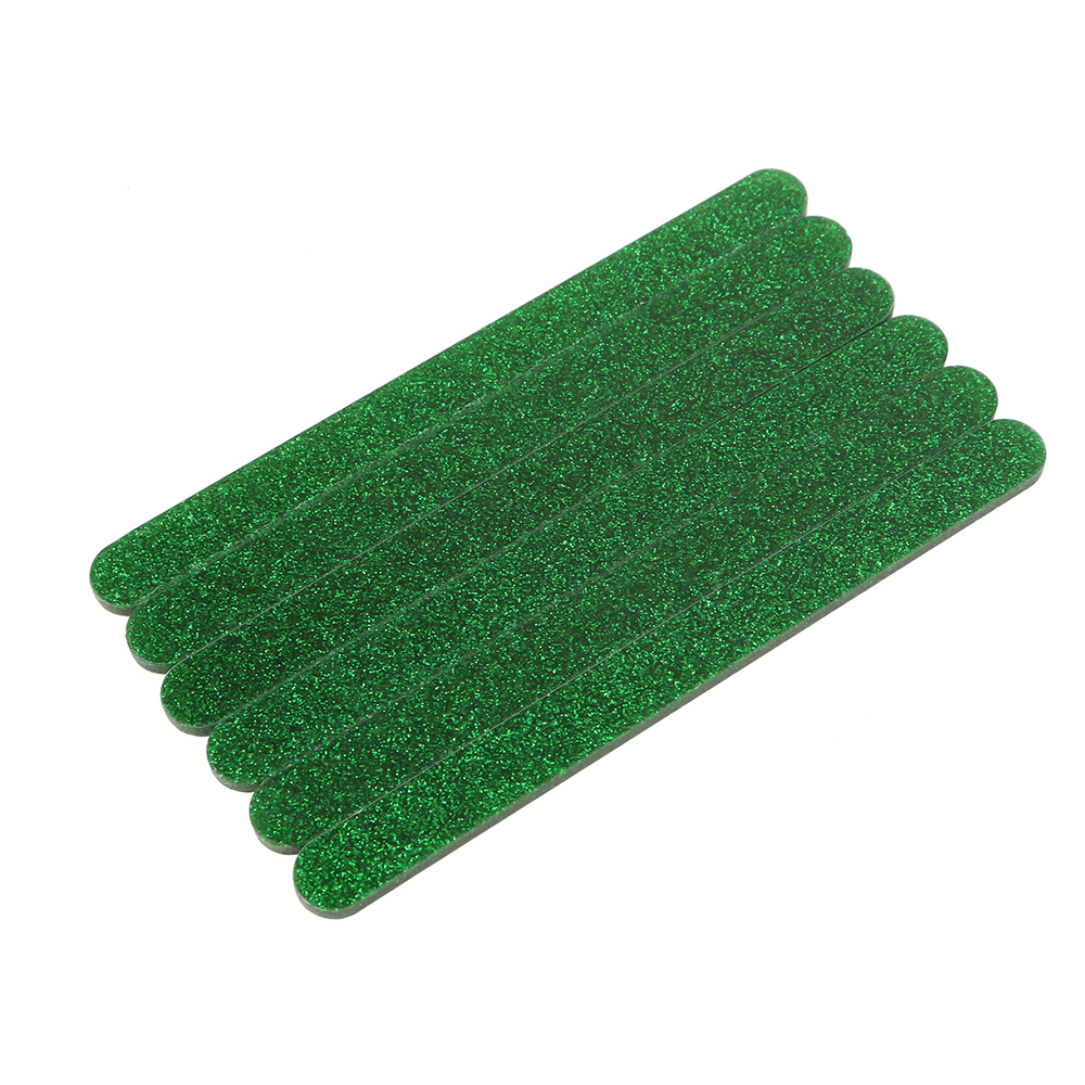 O'Creme Cakesicle Popsicle Green Glitter Acrylic Sticks, 4.5" - Pack of 50 image 1