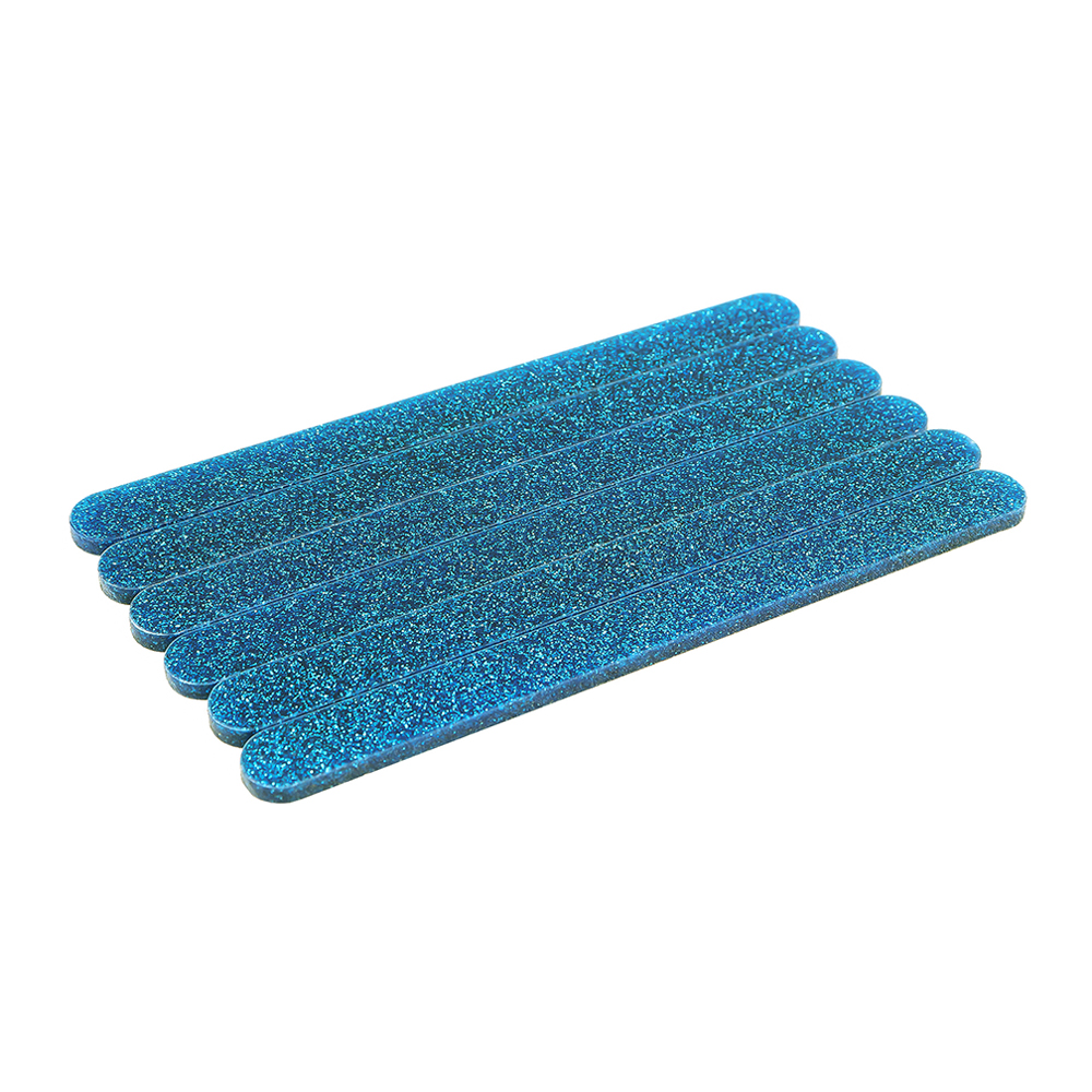 O'Creme Cakesicle Popsicle Blue Glitter Acrylic Sticks, 4.5" - Pack of 50 image 1