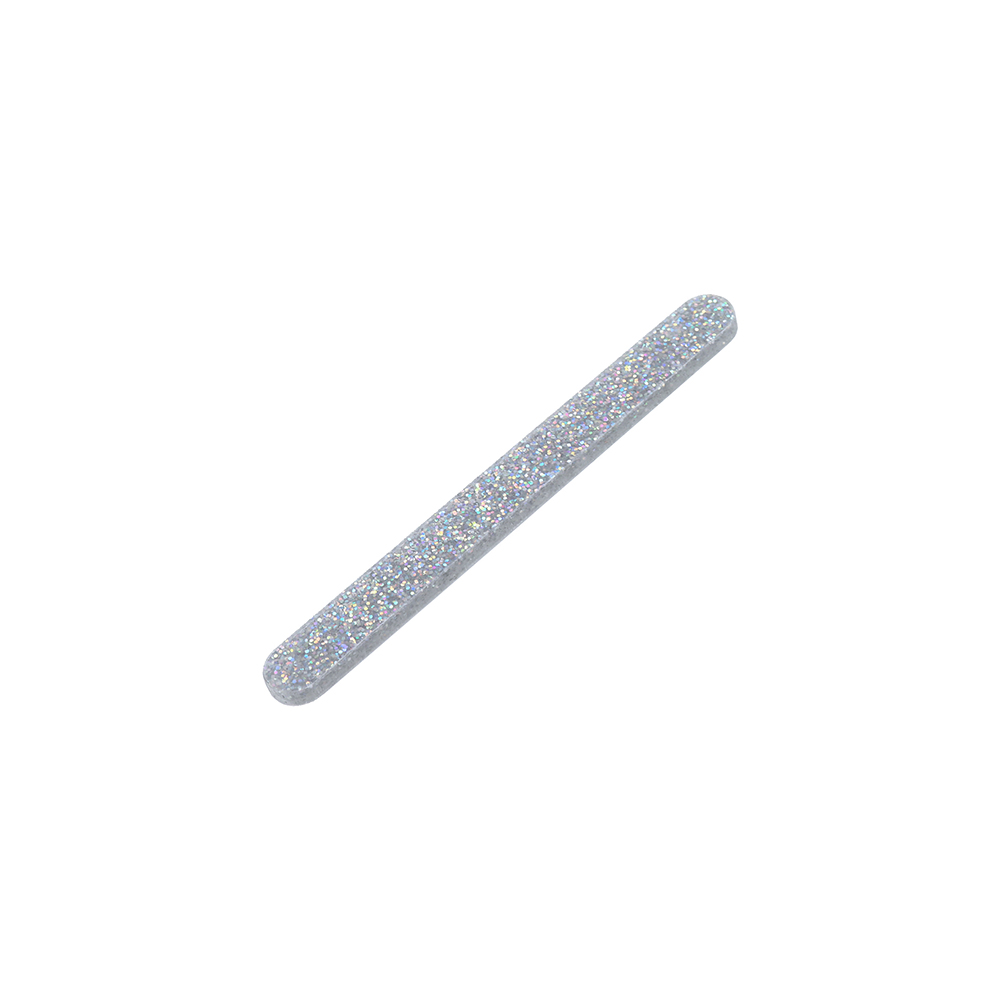 O'Creme Cakesicle Popsicle Silver Glitter Acrylic Sticks, 3" - Pack of 50 image 2